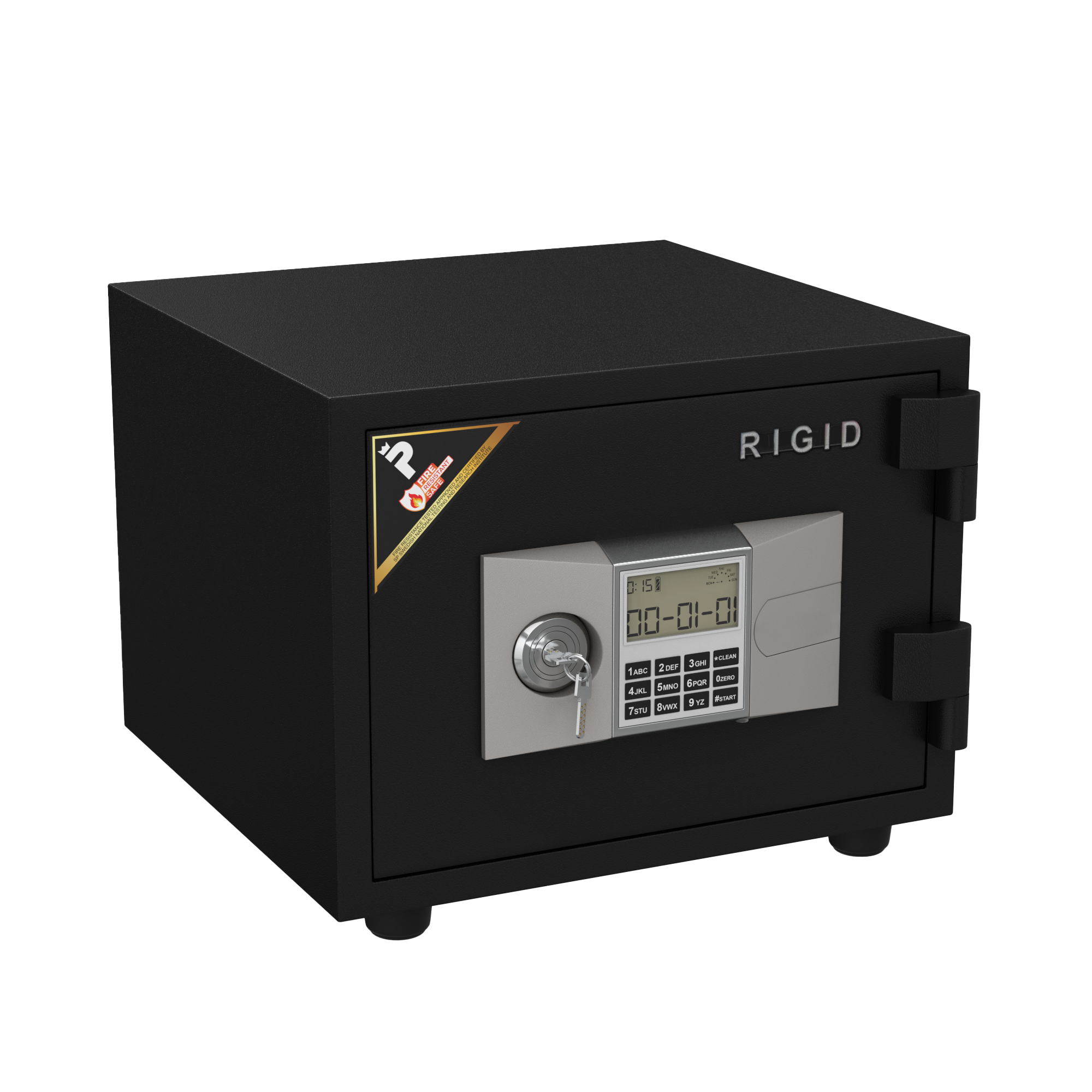 ISO Fire Resistant Steel Safe Digital & Key Lock, 40Kg - Image 1