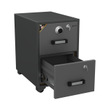 Fire Resistant Steel Safe with Two Drawers & Combination Lock - Image 4