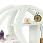 Modern Wall Shelf | Pre-Assembled with MDF Board | Wall Hook Bracket Provided & Smooth Edges | Floating Storage Shelf, White - (H100 x W100 x D20 cm) - Image 7