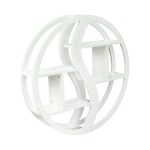 Modern Wall Shelf | Pre-Assembled with MDF Board | Wall Hook Bracket Provided & Smooth Edges | Floating Storage Shelf, White - (H100 x W100 x D20 cm) - Image 2