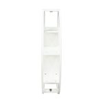 Modern Wall Shelf | Pre-Assembled with MDF Board | Wall Hook Bracket Provided & Smooth Edges | Floating Storage Shelf, White - (H100 x W100 x D20 cm) - Image 8
