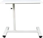 Height Adjustable Table ? Fully Assembled, White MDF Top, Epoxy Powder-Coated Frame, Leveling Glides, 700?1070mm Adjustable Height, 800x400mm Office/Home Desk - Image 4