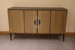 RIGID 4-Door Sideboard Cabinet with Shelves, 1700x500x900 mm Storage Unit