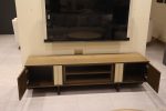 RIGID Modern Wooden TV Unit with Storage Cabinets | 2000 x 510 x 500 mm