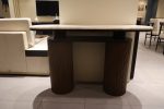 RIGID Luxury Fluted Console Table with Marble Top for Modern Interiors
