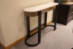 RIGID Modern Luxury Console Table with Designer Metal Frame and Marble Top - Image 2